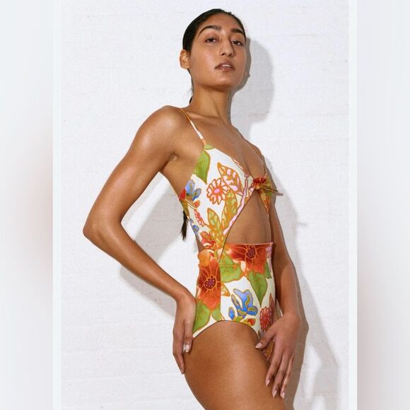 Mara Hoffman Kia Floral one piece swimsuit XS NWT - Picture 1 of 7